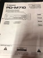 Pioneer CD Wechsler PD-M710 6 Disc Changer Bedienungsanleitung Essen-West - Holsterhausen Vorschau