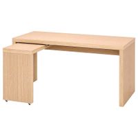 Schreibtisch Malm Ikea mit Ausziehplatte inkl. Stuhl Sachsen-Anhalt - Halberstadt Vorschau