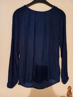 blaue Bluse mit Perlenrand Gr. 34 Bayern - Ergoldsbach Vorschau