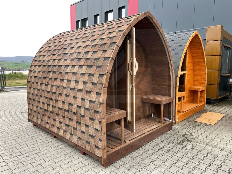 Zedernholz - Iglusauna | 3m | Garten Sauna Pod Zeder in Eichenzell