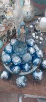 Weihnachtsbaumkugeln vintage shabby blau 15 Stück Sachsen-Anhalt - Wernigerode Vorschau