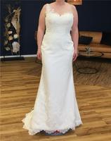 Hochzeitskleid Spitze vintage fit & flare Curvy 42, D-Körbchen Hessen - Rimbach Vorschau