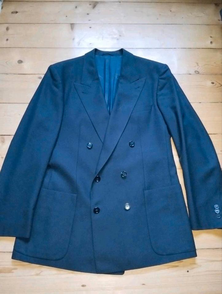dunkelblauer Burberry Blazer Zweireiher Sakko Jackett blau in Berlin