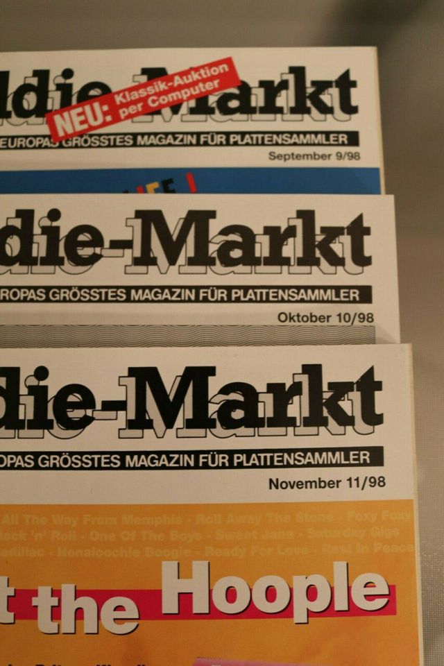 11 Hefte Oldie Markt 1998 PLATTENSAMMLER MAGAZIN Schallplatten in Gröbenzell