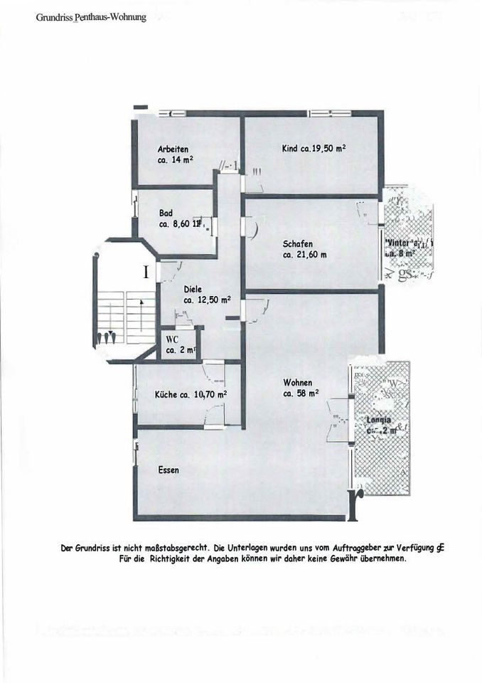 Exklusives 5-Zimmer-Penthouse mit ca. 171 qm in einer der begehrtesten Lagen von Wiesbaden in Wiesbaden