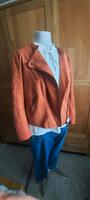 only Carmakoma Lederjacke Vegan rost Orange 46 eher 44 auch 42 Bayern - Kronach Vorschau