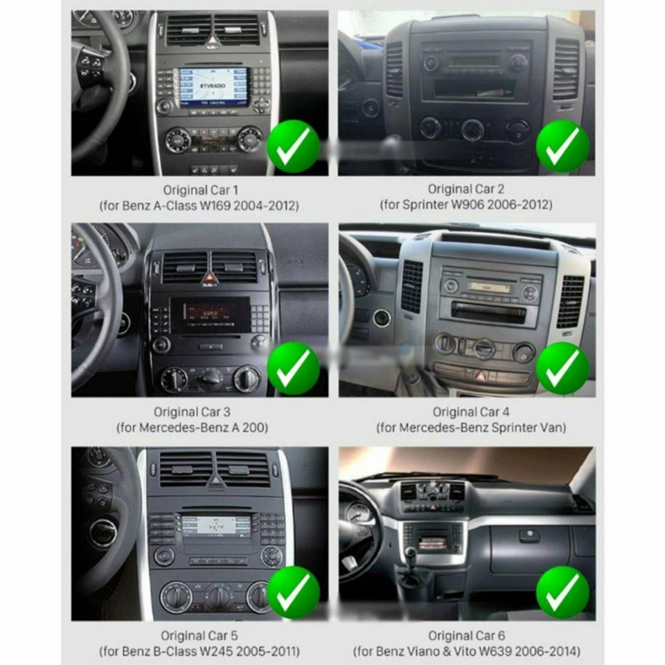 9 Zoll Android 13 Autoradio GPS Navi Wifi für Mercedes A B Sprinter Vito Viano Crafter  Carplay in Dortmund