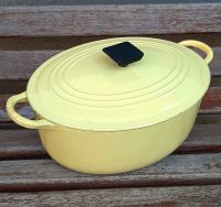 LE CREUSET Gusseisen Bräter Schmortopf 27cm 4,1L vintage gelb Rheinland-Pfalz - Hochborn Vorschau