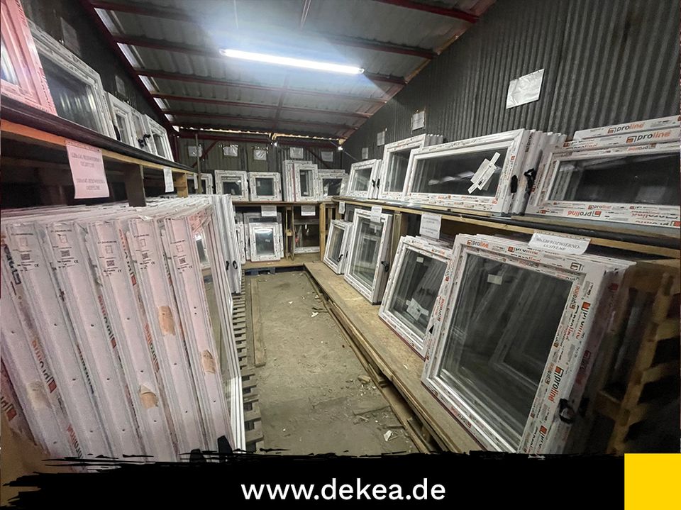 Kellerfenster PVC-Fenster nach Maß aus Polen optional mit Rolladen Kipp Fenster Kunststofffenster 865 x 535 mm Flügelfenster in Dresden