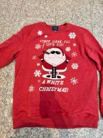 Herren Pullover XL freche Weihnachtsmann Print ugly Sweater Pulli Hessen - Liederbach Vorschau