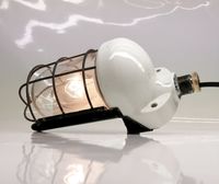 Alt Siemens Hoflampe Glaskolbenlampe antik Lampe Porzellan E27 Sachsen-Anhalt - Billroda Vorschau