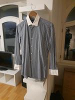 HUGO BOSS HERREN HEMD KARIERT BLAU WEIß GR 38/15 Dresden - Laubegast Vorschau