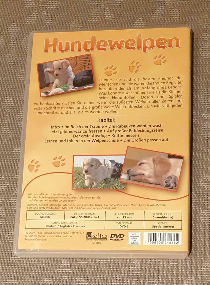 Dvd >>> Hunde Welpen Labrador, Hovawart weitere in Wickede (Ruhr)