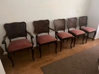 6 Stühle mit und ohne Armlehne Wiener Geflecht Stil Holzstühle Wuppertal - Oberbarmen Vorschau