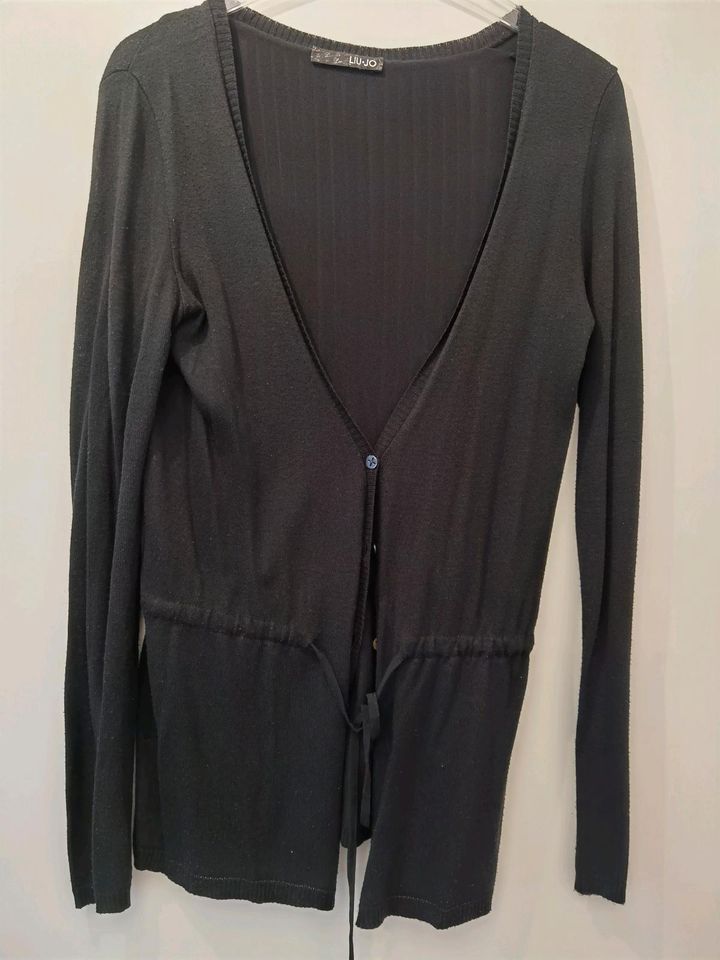 Liu Jo Strickjacke Jacke Weste Schwarz Damen Gr. S transparent in Lenningen