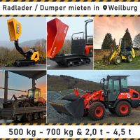 Dumper Radlader 2,0t - 4,5t Klappschaufel mieten leihen Weilburg Hessen - Weilmünster Vorschau