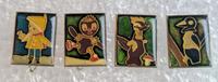 4 Abzeichen Sandmann Pitti Fuchs Elster DDR Sammler Geschenk Brandenburg - Brieselang Vorschau