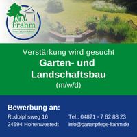 ✅⭐️Mitarbeiter/in (m/w/d) Garten-und Landschaftsbau gesucht/suche Schleswig-Holstein - Hohenwestedt Vorschau