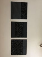 Set 3x Bild auf Leinwand Leinwand-Bild Acryl schwarz grau Baden-Württemberg - Biberach an der Riß Vorschau