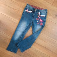 Topolino Jeans, Hose mit Stickerei, Gr. 104, Vogel, Blume, pink Bayern - Eching (Niederbay) Vorschau