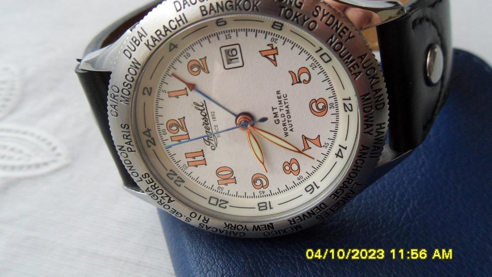 Herrenuhr Worldtimer GMT Ingersoll Automatikuhr Handaufzug