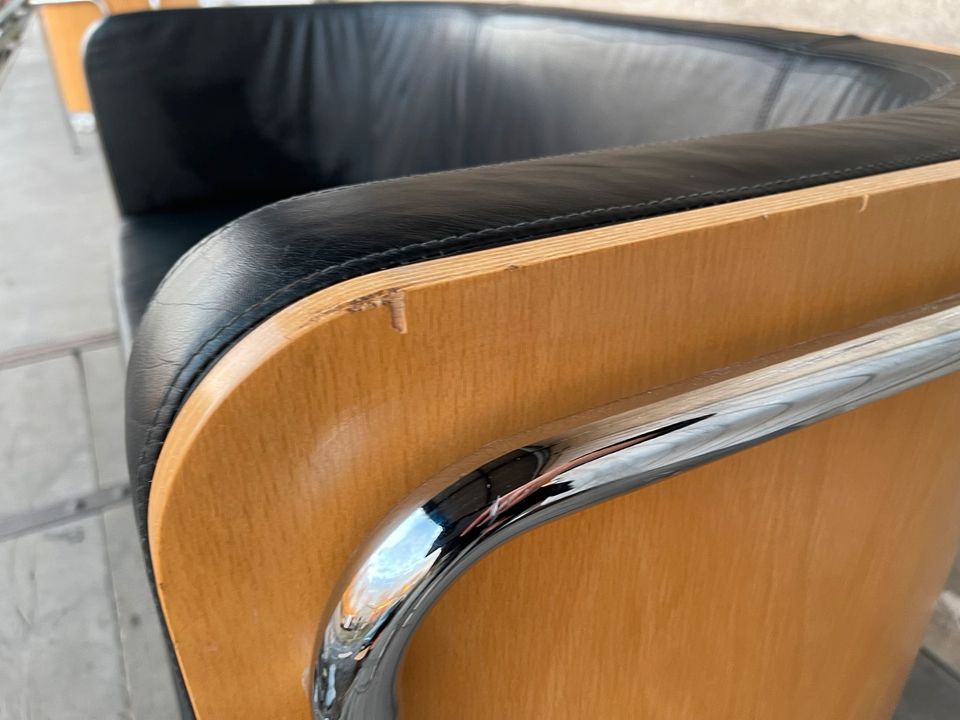 Sofa Couch Designer Thonet S3001 Zschoke Bauhaus Leder Vintage in Berlin