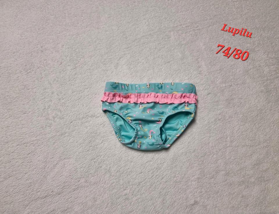 Mädchen Baby 74/80 Badehose Schwimmhose türkis rosa Rüsch in Paderborn