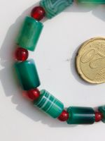 Bänderachat Karneol Achat rot weiß grün Brasilien Armband 10 mm Bayern - Hafenlohr Vorschau