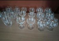 17 Gläser, Cognacgläser, Aperitif, Wasser, filigran, Goldrand Bayern - Schwarzenbruck Vorschau