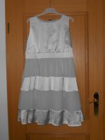 Kleid weiß / silber mit Bolereo Größe 46 Bayern - Vöhringen Vorschau