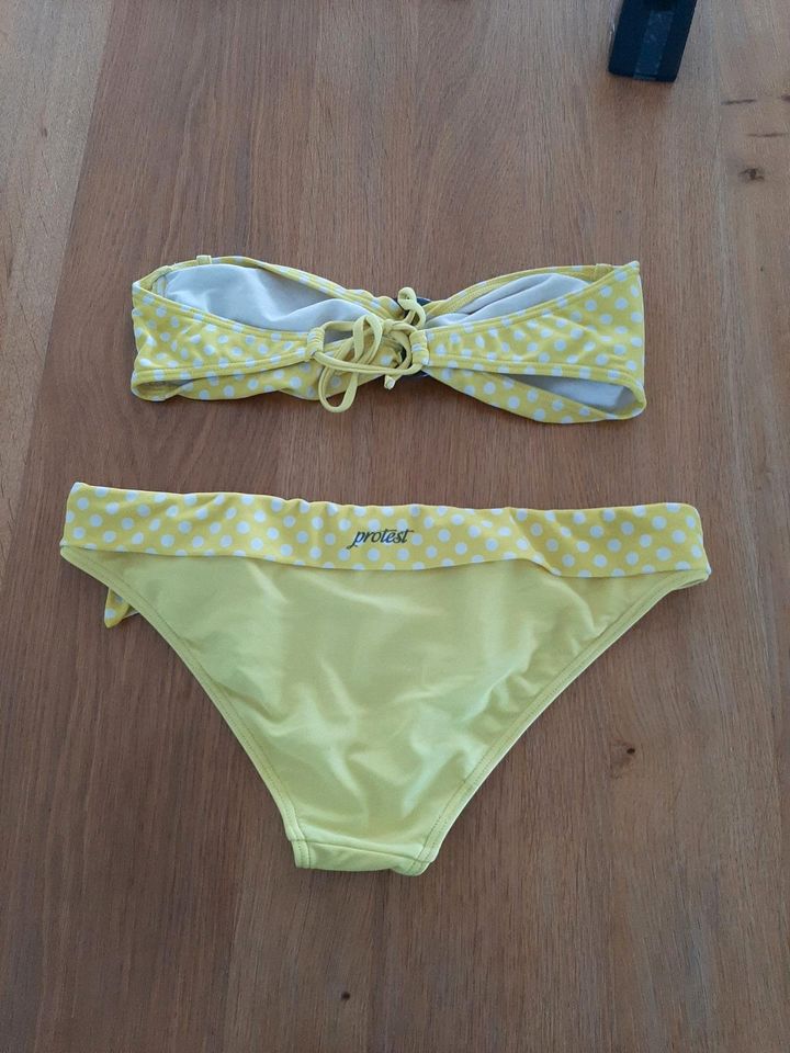 Protest Bikini gelb Punkte Gr M/38  75b in Schmelz