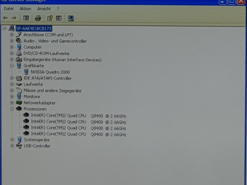 HP Windows XP Gamer PC DVD-WR COM Retro Quad NVIDIA 1GB 500GB 4GB in Fellbach