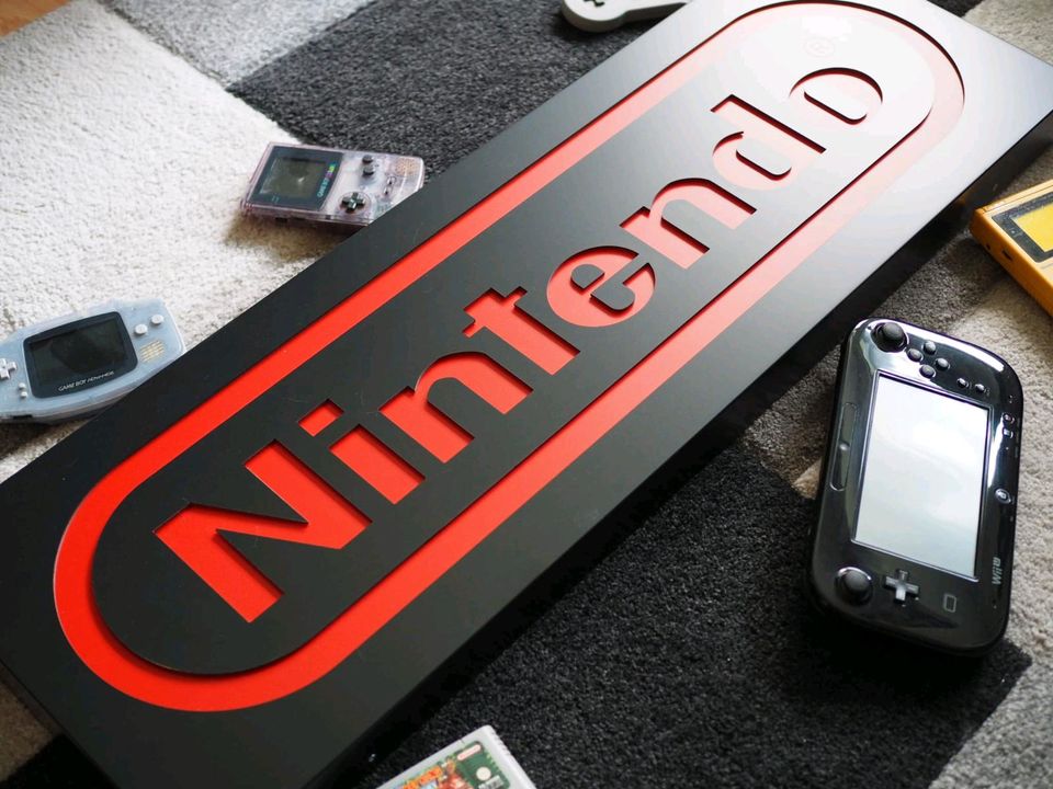 Nintendo Leuchtkasten Schild Gaming Switch Gameboy Wii Retro in Schwelm