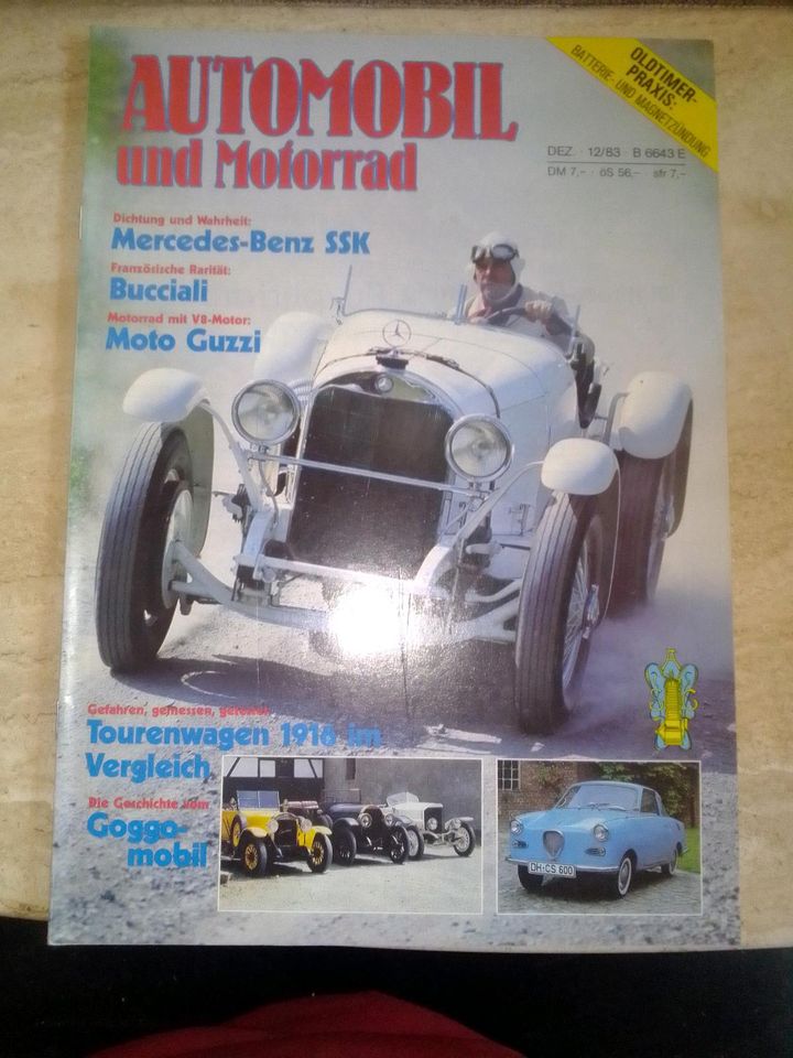 Automobil und Motorrad-Chronik 12/83 Mercedes SSK, Gogo Coupe in Bissendorf