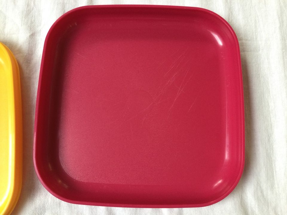 Tupperware Picknick Set Teller quadratisch in Treis-Karden