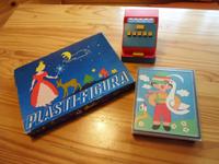 DDR Spielzeug - Kasse + Bilder - Würfel - Puzzle + Plaste - Spiel Sachsen - Schöneck Vorschau