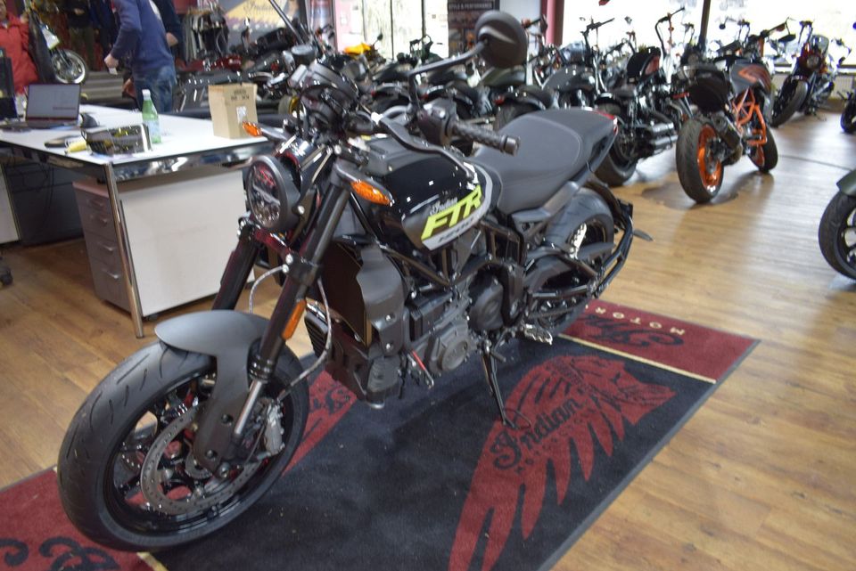 Indian FTR 1200 Onyx Black with Lime Graphics 2023 in Schkeuditz
