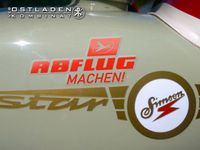 ABFLUG INTERFLUG LOGO PARODIE DDR MOPED STICKER & MEHR © OSTLADEN Leipzig - Knautkleeberg-Knauthain Vorschau