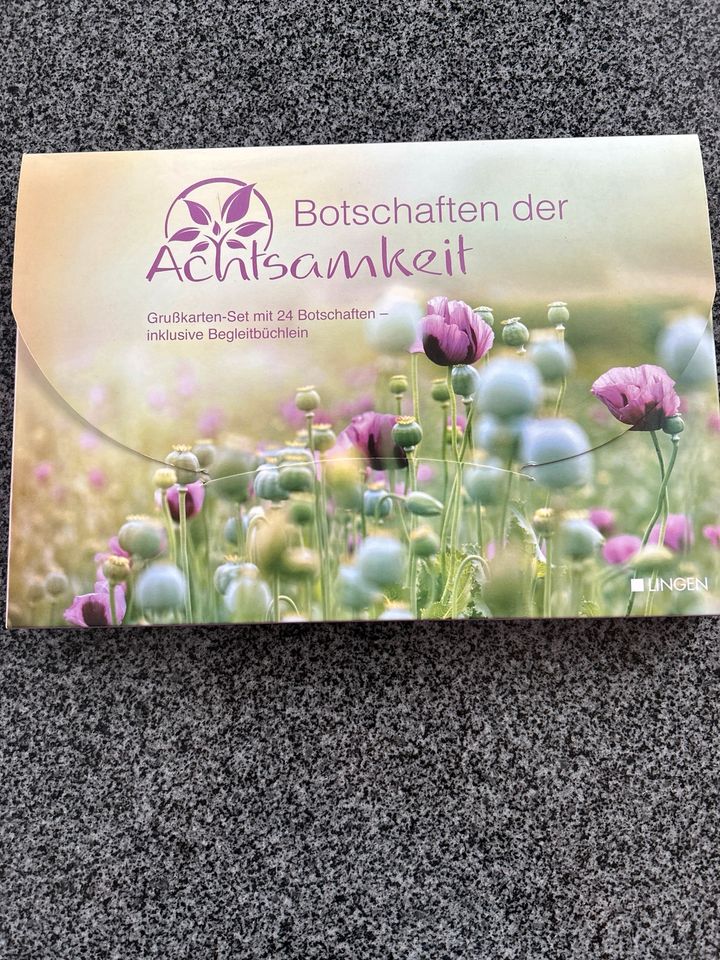24 Grußkarten mit farbigen Kuverts Thema „Achtsamkeit“ Ostermitbr in Nordhorn