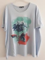 Ulla Popken T-Shirt Gr.50/ 52 hellblau mit Druck Blume Münster (Westfalen) - Aaseestadt Vorschau