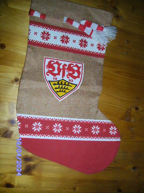 VfB Stuttgart Fanartikel Jutesack Geschenkbeutel Nikolaus Schuh in Neu-Isenburg