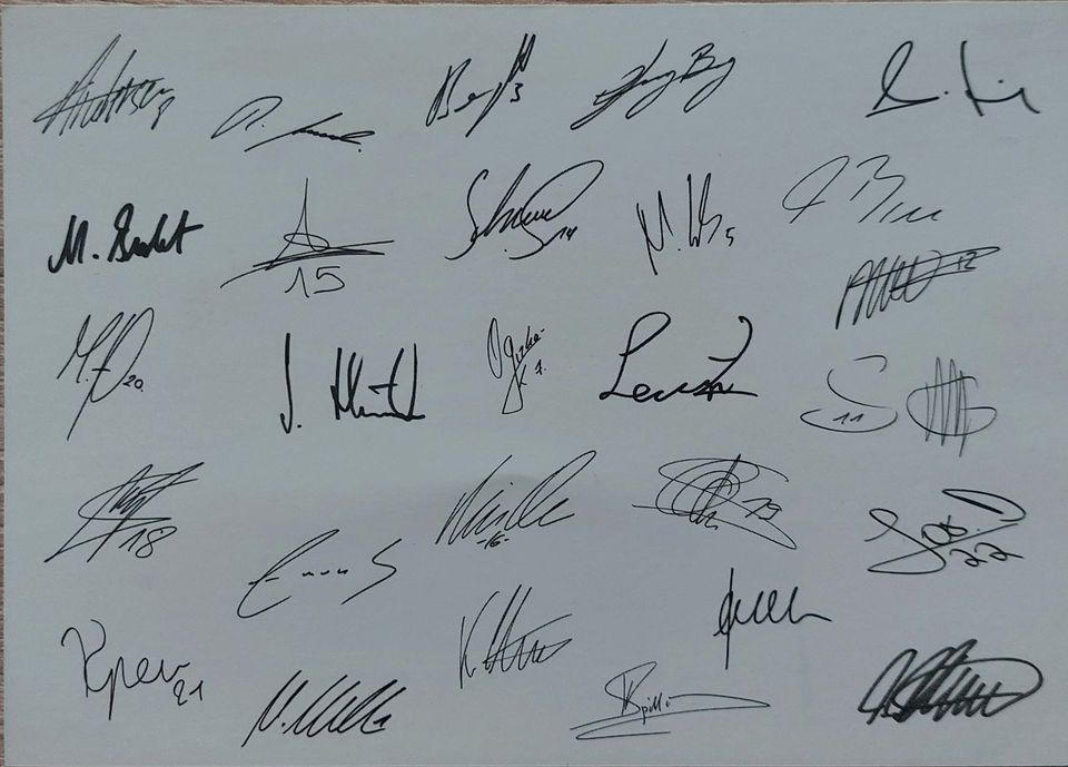 Alemannia Aachen, Set Original Autogramm Karten Saison 2012/13 in Jülich