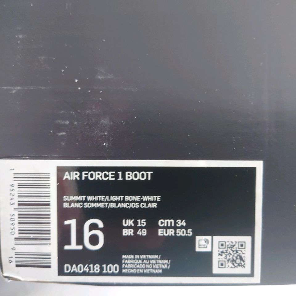 Nike Air Force 1 Boot Größe 50.5 US 16 in Remscheid