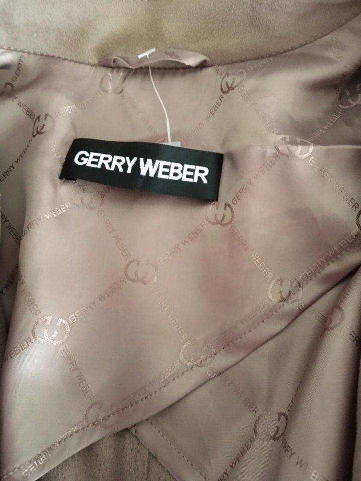 Leichter Gerry Weber Blazer in Ziegenwildleder Optik Gr 44/46 Neu in Bünde