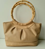 PICARD  Elegante Damen Handtasche mit Bambusgriffen   Beige Nordrhein-Westfalen - Neuss Vorschau