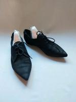Neu: K & S Schnür-Ballerina mit Nieten Velourleder Pankow - Weissensee Vorschau