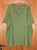 Ulla Popken Oversize T-Shirt in grün/weiß-gestreift, Gr. 62/64 Niedersachsen - Jembke Vorschau