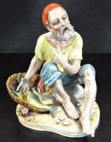 Sandizell Höffner &Co. Dresden Große Figur Fischer polychrom Rheinland-Pfalz - Emmelshausen Vorschau