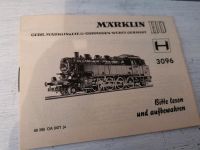 Anleitung von 1971 für Märklin H0 3096 Tenderlok BR 86 Hessen - Mittenaar Vorschau