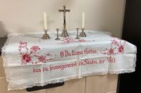Hausaltar -Set Fronleichnam Straßen Altar 10 Teile silber-weiss Bayern - Niedernberg Vorschau